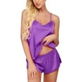 thumbnail image 5 of lingerie pajama sets for women satin pajamas cami shorts set nightwear pajamas set, 5 of 6