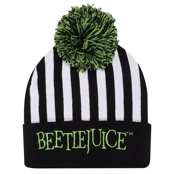 Beetlejuice Adult Stripe Beanie