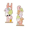 thumbnail image 4 of Decoraciones de Pascua perfecl de madera letrero de mesa 2 uds 18 cm x 7 cm, 4 of 8