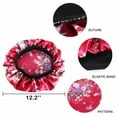 thumbnail image 4 of Women Satin Night Sleep Cap Hair Bonnet Hat Silk Head Cover Wide Elastic Band, 4 of 5