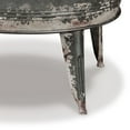 thumbnail image 4 of 26 Inch Two Tone Storage Coffee Table Brown Split Top Strong Metal Base - Saltoro Sherpi, 4 of 5
