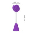 thumbnail image 4 of Unique Bargains 2 Pcs Soft Facial Mask Brush Double-headed Purple, 4 of 5