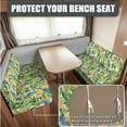 thumbnail image 4 of FOR U DESIGNS Parrot Leaf Print 3 Pcs RV Dinette Cushion Covers Non-Slip Camper Seat Covers Dinette Booth Stretch Sofa Sofa Slipover Pillowcase Rv Decoration for Travel Trailer Couch, 4 of 8