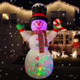 thumbnail image 6 of 6Ft Inflatable Christmas Snowman with Candy Decoration for Yard Lawn Garden Home Party Indoor Outdoor, 6 of 10