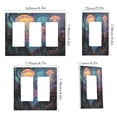thumbnail image 2 of Yayeee Rocker Switch Wall Plate 1-Gang 4.6"x2.9" Home Decorative Outlet Cover, Psychedelic Jellyfish, 2 of 6