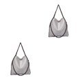 thumbnail image 4 of Bolso de hombro Sonducket de cadena PU para mujer lujo gris 2piezas, 4 of 6