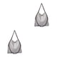 thumbnail image 4 of Bolso de hombro Sonducket de cadena PU para mujer lujo gris 2piezas, 4 of 6