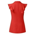 thumbnail image 7 of zttd womens sleeveless collared double blazer dress work office dresses, 7 of 7