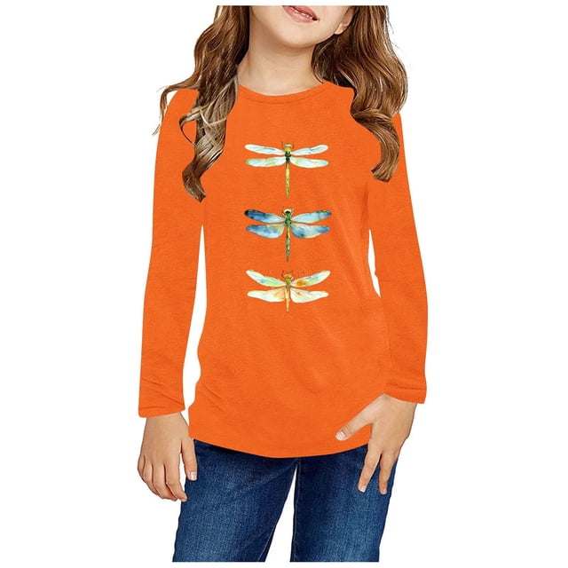 Blouse à Manches Longues pour Filles avec Mélange de Polyester Doux pour Tenue Décontractée Ou Habillée, 3-4 Ans
