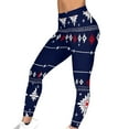 thumbnail image 6 of Roncen Women's Christmas Printed Leggings - Stretchy Workout Running Pants with Festive Design, Casual Fitness & Elastic Waist for Comfort, 6 of 9