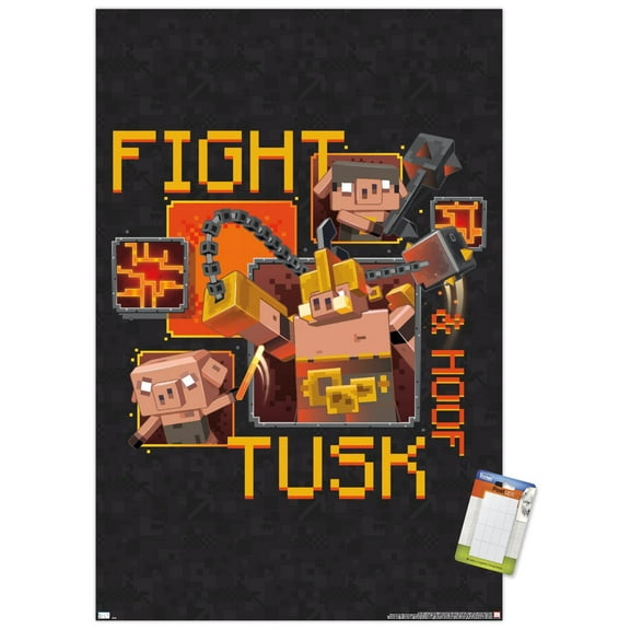 Minecraft: Legends - Fight Tusk & Hoof Wall Poster, 22.375" x 34"