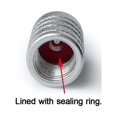 thumbnail image 4 of 4x Aluminum Air Pressure Valve Cap Tire Wheel Rims Stem Valve Cap Tyre Cover Car, 4 of 8