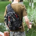 thumbnail image 4 of Sac de Pêche avec Porte-Canne et Équipement, Sac de Rangement Léger pour Matériel de Pêche, Sac à Bandoulière pour Pêche en Plein Air, Randonnée, Chasse, 4 of 20