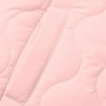 thumbnail image 4 of Cethrio Girls Puffer Jackets Size 14-16, Stand-up Collar Solid Color Casual Thermal Winter Outerwear Pink, 4 of 7