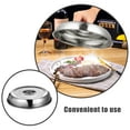 thumbnail image 2 of BRIGHTFUFU 3 cubiertas de acero inoxidable para bistec, resistentes al aceite, para servir alimentos., 2 of 8