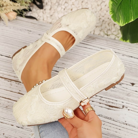 Crunowin Women's Lace-Up Elastic Low-Heeled Shoes, Fashionable Casual Breathable Spring/Summer Mesh Upper Trendy Comfortable Footwear Beige 9.5
