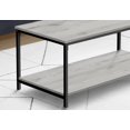thumbnail image 2 of Monarch Specialties Coffee Table, Accent, Cocktail, Rectangular, Living Room, 40"l, Metal, Laminate, Grey, Black, Contemporary, Modern, 2 of 4