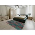 thumbnail image 4 of Ahgly Tapis d'Intérieur Carré Contemporain Vert Patchwork, 10 Pieds Carré, 4 of 6