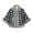 Gray, variant on Umfun Women's Checkered Velvet Faux Fur Trim Cape Wrap Short Winter Shawl Outerwear with Pearl Toggle Closure and Cozy Cuffs for Party Casual Holiday