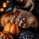 thumbnail image 5 of Juego de 5 placas para estampar uñas con diseño de calabaza. Plantillas de acero inoxidable para estampar uñas., 5 of 7