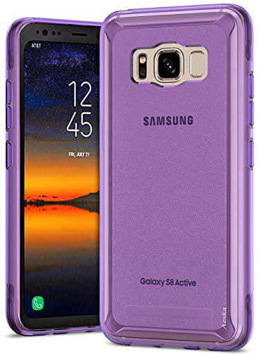 Retail Packaging Purple on Purple Amzer Crusta Rugged Case Tempered Glass with Holster for Samsung Galaxy S5 