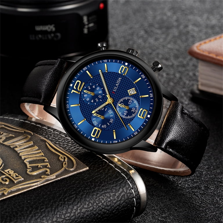 Fashion Sport Men's Stainless Steel Case Belt Band Quartz Analog