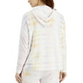 thumbnail image 3 of Style & Co. Women's Tie-Dyed Oasis Hoodie Lilac Stripe Size M, 3 of 3