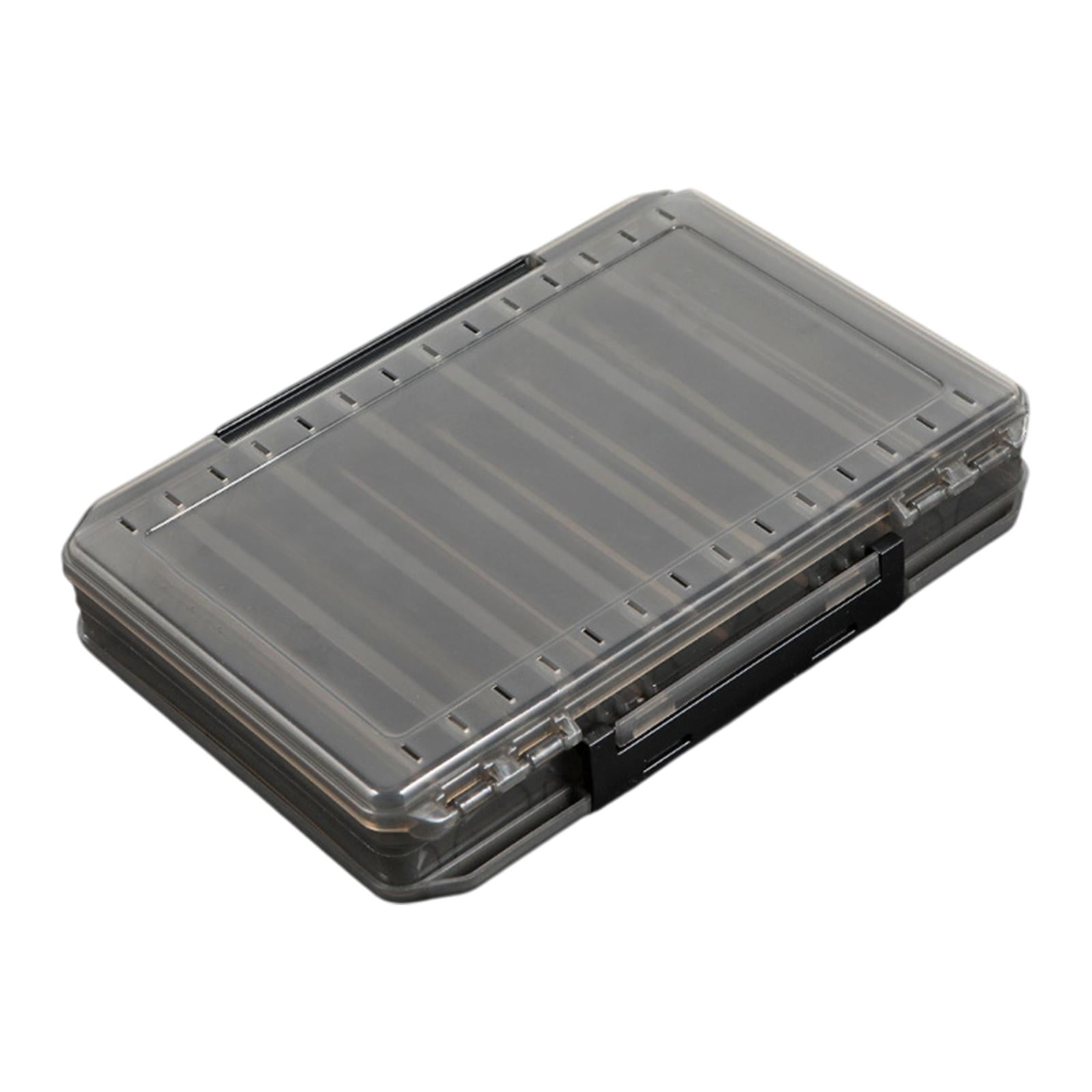 Wswqop Double Layered Fishing Tackle Box Organizer Professional Sturdy Lightweight Gift XL