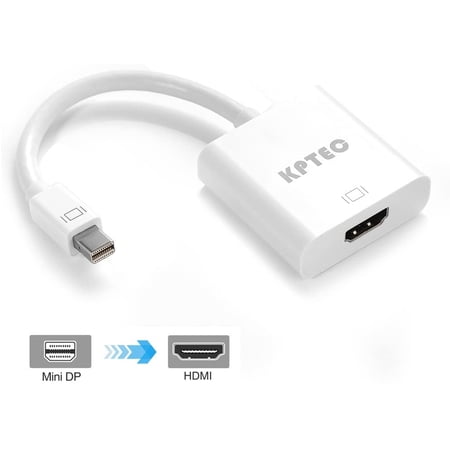 Kptec Mini Displayport Thunderbolt To Hdmi Adapter For Apple Macbook Macbook Air Macbook Pro Surface Pro White Walmart Canada