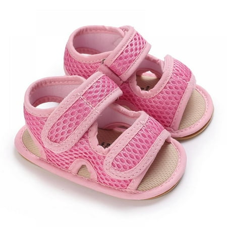 

Newborn Infant Baby Boys Girls Sandals Soft Sole Kids Flat Shoes Beach Shoes First Walkers 0-18M