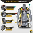 thumbnail image 2 of KwikSafety (Charlotte, NC) TYPHOON (CASE PACK 6 PCS) ANSI Fall Protection Full Body Safety Harness PPE Dorsal Ring Side D-Rings Grommet Leg Straps Tool Lanyard Bolt Pouch Construction Equipment, 2 of 6