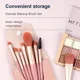 thumbnail image 3 of Mini juego de 8 brochas de maquillaje para mujer, de viaje, portátil, suave, corrector, base de belleza, sombra de ojos, brocha para pestañas con bolsa, 3 of 6