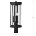 thumbnail image 5 of Ramsey Collection Textured Black Modern Farmhouse Post Outdoor Light, 5 of 12