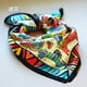 thumbnail image 2 of Cat headscarf women foulard handkerchief lady scarves small square natural silk scarf bandana wrap 50*50cm christmas gift child, 2 of 4