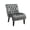 Silver, variant on Hassch Velvet Accent Lounge Chair for Living Room, Modern Leisure Chair with Tufted Backrest, Indoor Armless Side Chair, Upholstered Bedroom Sleeper Chair with Solid Wood Legs, Pink