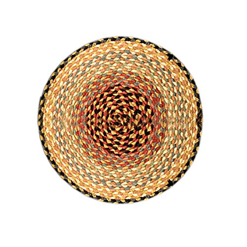 Earth Rugs 20-057 Chair Pad, 15.5", Burgundy/Gray/Crème