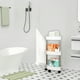 thumbnail image 4 of Organizador de Almacenamiento de Baño Organizador de Estante de Almacenamiento de Esquina de Baño con Rodillos Desmontables de 4 Capas Y Agujeros de Drenaje, 4 of 6