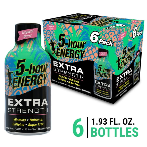 5hour ENERGY Shot, Extra Strength, Tropical Burst, 6 Count