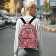thumbnail image 7 of FORMRS Mini Backpack Purse for Women Quilted Travel Daypack Casual Shoulder Bag, Sweet Strawberry, 7 of 7