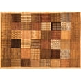 thumbnail image 1 of Ahgly Company Indoor Rectangle Checkered Orange Modern Area Rugs, 5' x 8', 1 of 1