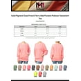 thumbnail image 2 of MixMatchy Women's Solid Pigment Dyed French Terry Side Pockets Pullover Sweatshirt Top, 2 of 5