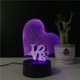 thumbnail image 1 of GOOHOCHY Lámpara 3D con forma de corazón, luces LED multicolor, luz nocturna táctil USB, lámpara de mesa para pareja, noche romántica, San Valentín, día de la madre, regalo, 1 of 3