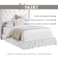 thumbnail image 2 of Elegant Comfort Leila Collection Multi-Ruffle Bed Skirt, 1500 Thread Count Egyptian Quality, Easy Fit Dust Ruffle, 15 inch Drop, Wrinkle and Stain Resistant, MultiRuffle, Twin, Snowy White, 2 of 6