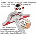 thumbnail image 3 of Geetinfly 10/15/20 Inches Woodworkers Edge Ruler Protractors High Precision Angles Measure Tool Carpenter Tools, 3 of 7
