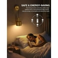 thumbnail image 4 of NIORSUN Battery Operated Wall Sconce Set of 2, Gold & Black Wireless Rechargeable Wall Lights with 5200mAh Dimmable Detachable Bulbs and Remote, 9 Colors Sconces Wall Decor for Bedroom Living Room, 4 of 10