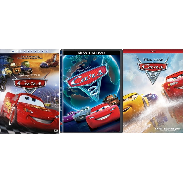Disney Pixar Cars Trilogy Cars 1 One 2 Two 3 Three 3 DVD Set