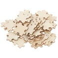 thumbnail image 4 of 100 piezas de rompecabezas en blanco, rompecabezas de madera sin terminar para colorear, para niños., 4 of 7