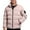 Pink(New), variant on PNTUTB Men's Thickened Warm Casual Winter Solid Color Stand Collar Zipper Long Sleeve Coat with Pocket