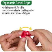 The Pencil Grip Writing CLAW Grip, Medium Size, 12 Count, Red/Blue, for Pencils and Utensils