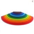 thumbnail image 1 of POINTERTECK Baby Toys Kids Rainbow Toys Educational 3 Years Stacker Building Wood Math Toy, 1 of 6